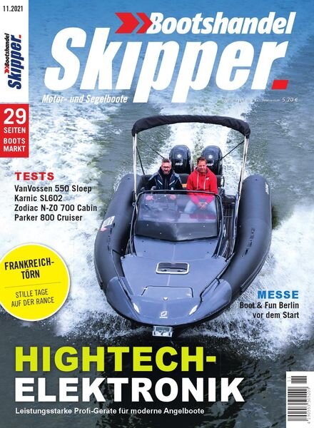 Skipper Bootshandel – Oktober 2021 Cover