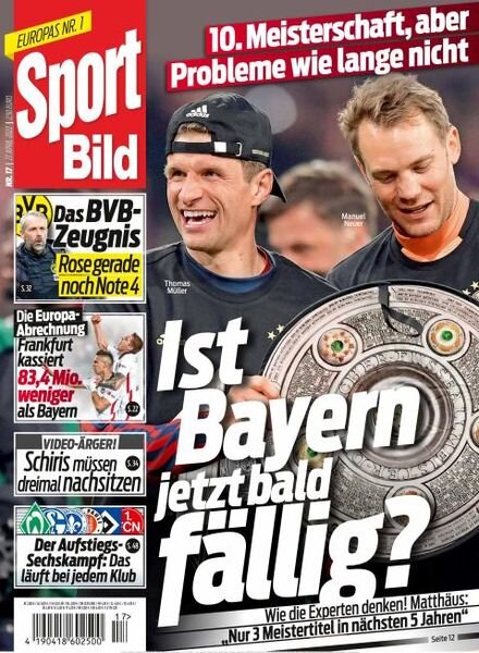 Sport Bild – 27 April 2022 Cover