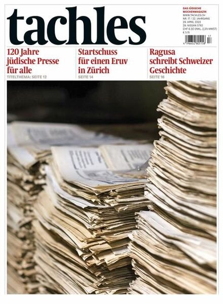 tachles – 29 April 2022 Cover