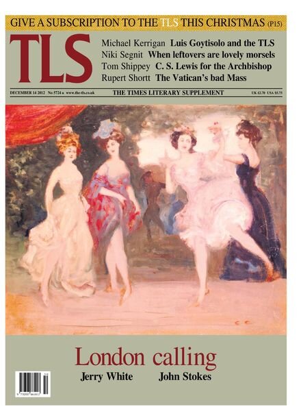 The Times Literary Supplement – 14 December 2012 Cover