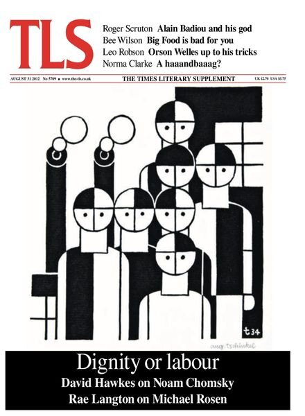 The Times Literary Supplement – 31 August 2012 Cover