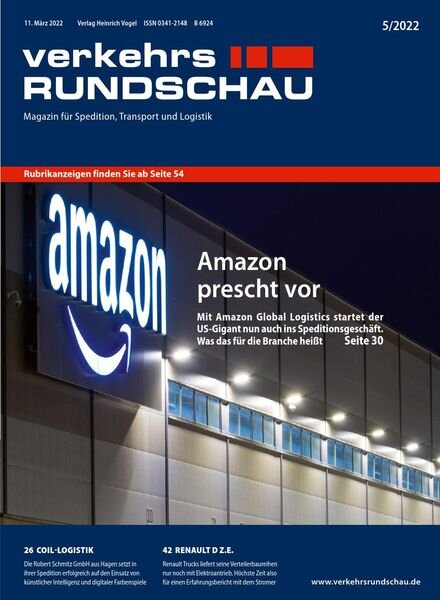 VerkehrsRundschau – 03 Marz 2022 Cover