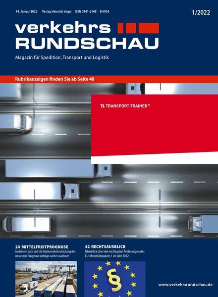VerkehrsRundschau – 17 Januar 2022 Cover