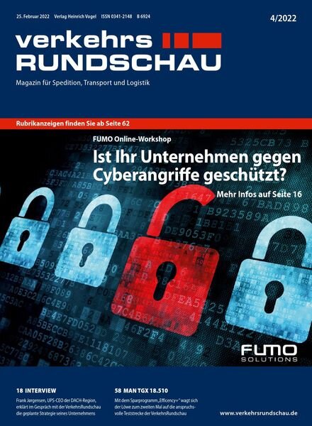 VerkehrsRundschau – 18 Februar 2022 Cover