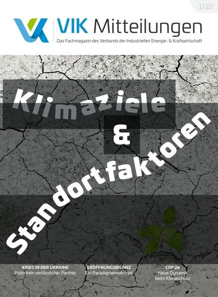 VIK-Mitteilung – April 2022 Cover