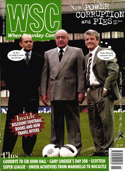 When Saturday Comes – November 1997 Cover