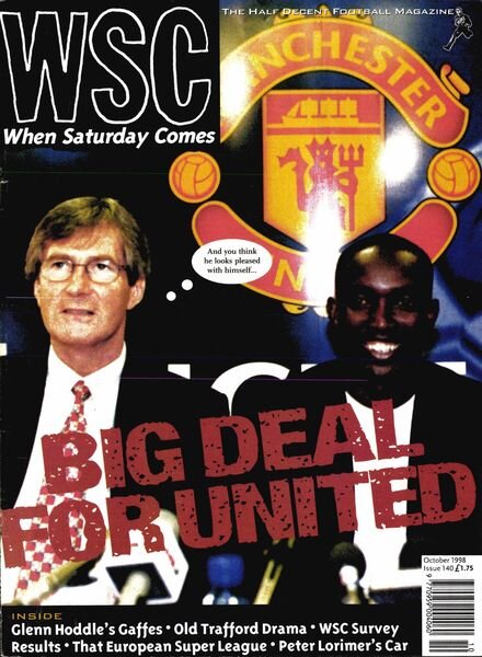 When Saturday Comes – October 1998 Cover