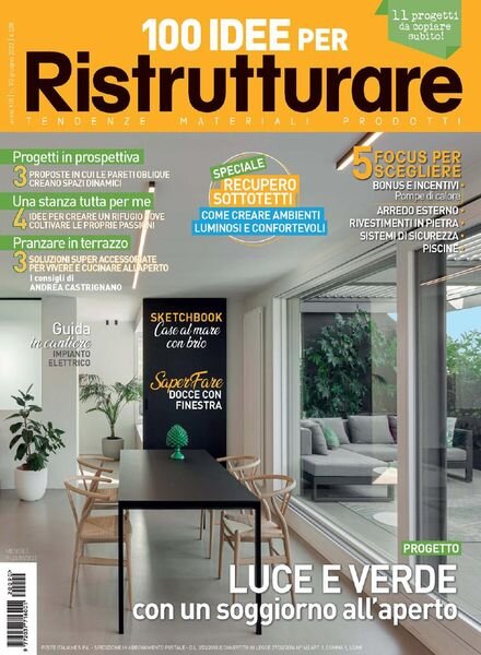 100 Idee per Ristrutturare – giugno 2022 Cover