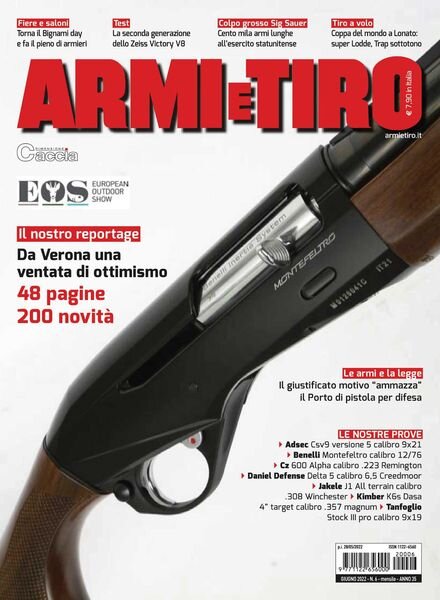 Armi e Tiro – giugno 2022 Cover