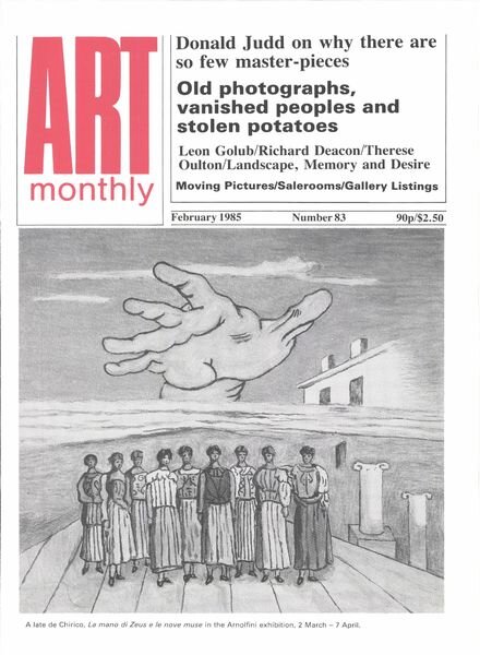 Art Monthly – February 1985 Cover