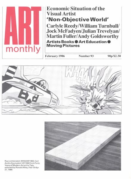 Art Monthly – February 1986 Cover