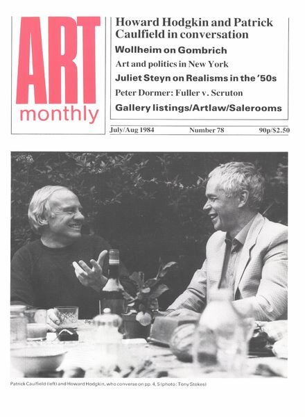 Art Monthly – Jul-Aug 1984 Cover