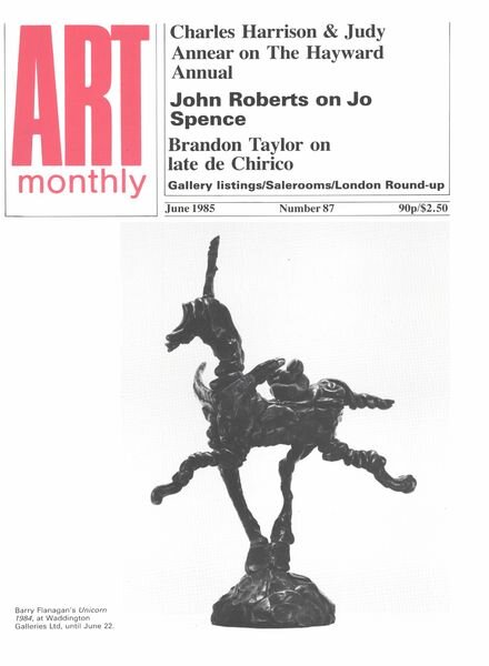 Art Monthly – June 1985 Cover