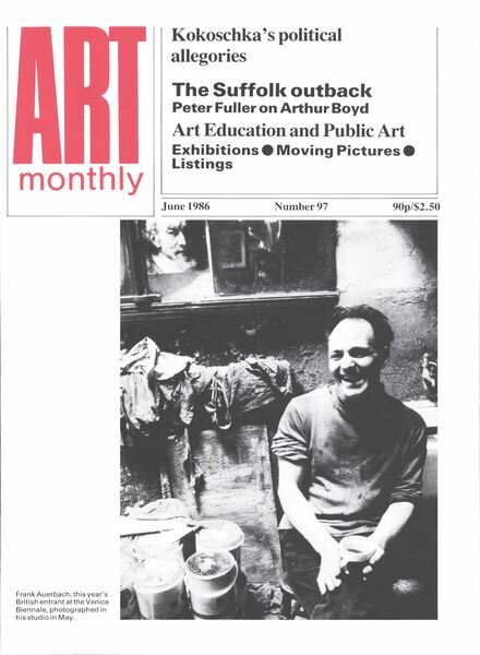 Art Monthly – June 1986 Cover