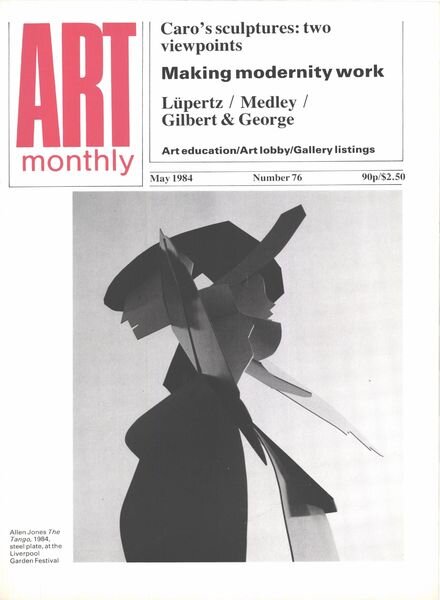 Art Monthly – May 1984 Cover