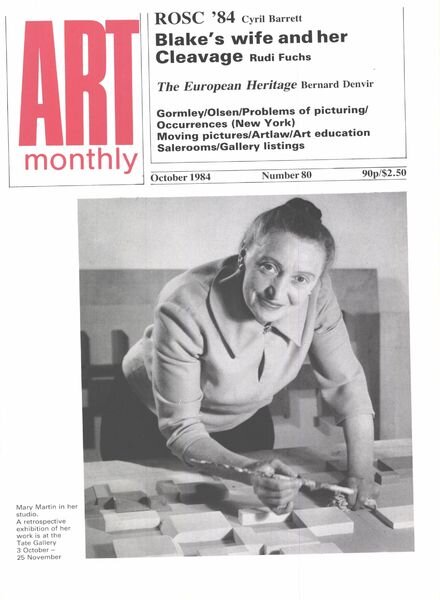 Art Monthly – October 1984 Cover