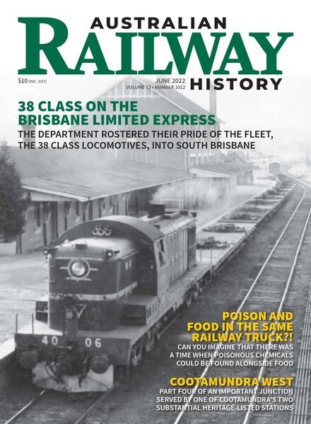 Australian Railway History – Issue 1012 – June 2022 Cover