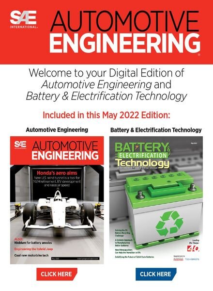 Automotive Engineering – May 2022 Cover