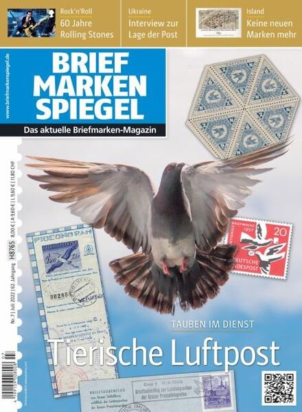 Briefmarken Spiegel – Juli 2022 Cover