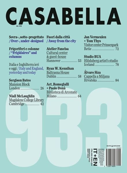 Casabella – Maggio 2022 Cover