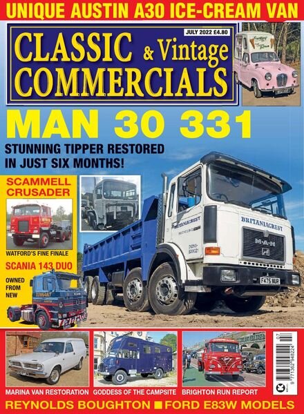 Classic & Vintage Commercials – July 2022 Cover