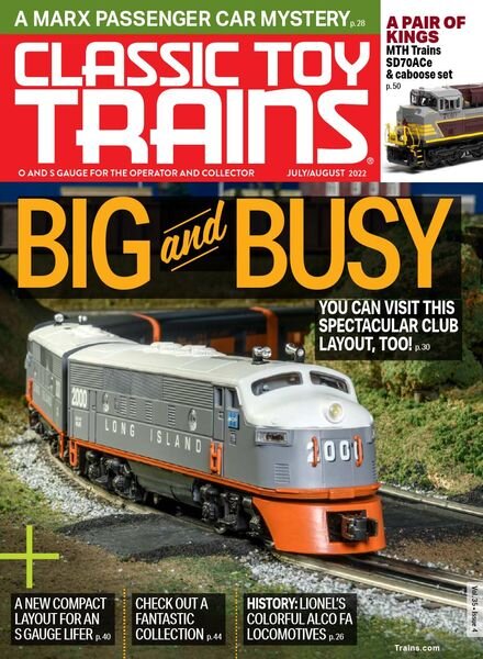 Classic Toy Trains – July-August 2022 Cover