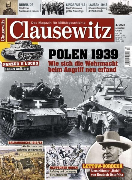 Clausewitz – Juli-August 2022 Cover