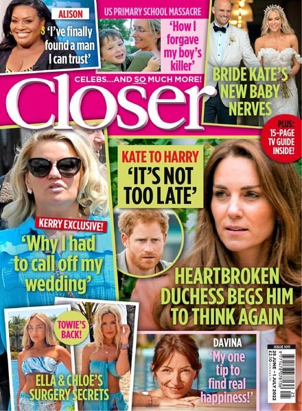 Closer UK – 29 June 2022 Cover