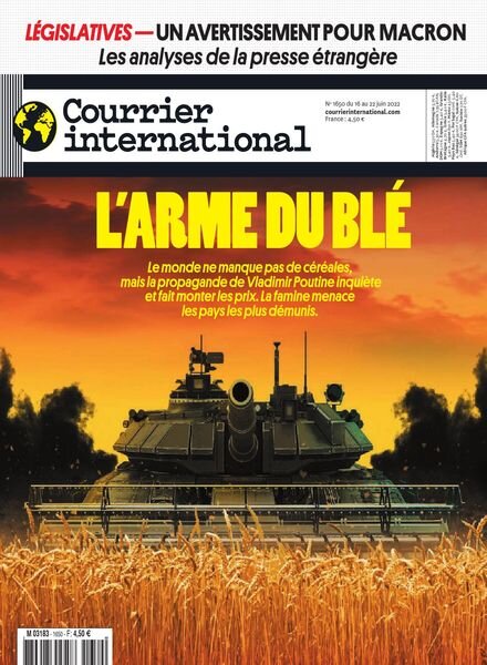 Courrier International – 16 Juin 2022 Cover