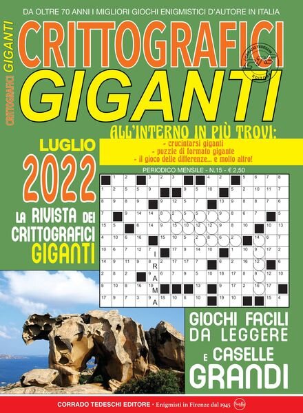 Crittografici Giganti – luglio 2022 Cover