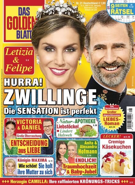 Das Goldene Blatt – 21 Mai 2022 Cover