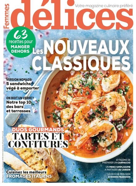 Delices de Femmes d’Aujourd’hui N 6 – Mai 2022 Cover