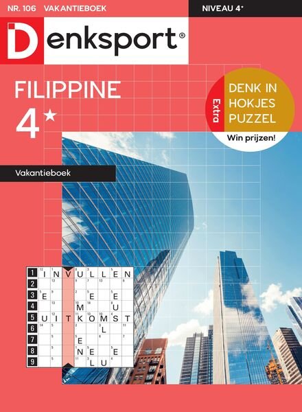 Denksport Filippine 4 Vakantieboek – juni 2022 Cover