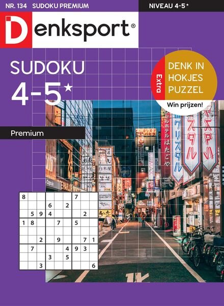 Denksport Sudoku 4-5 premium – 09 juni 2022 Cover