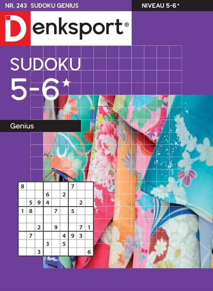 Denksport Sudoku 5-6 genius – 25 mei 2022 Cover