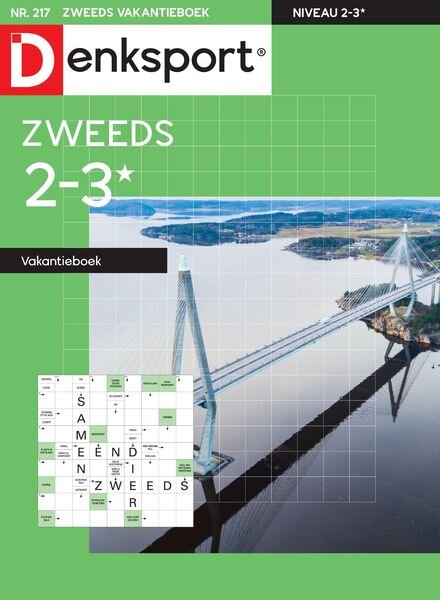 Denksport Zweeds 2-3 vakantieboek – 26 mei 2022 Cover