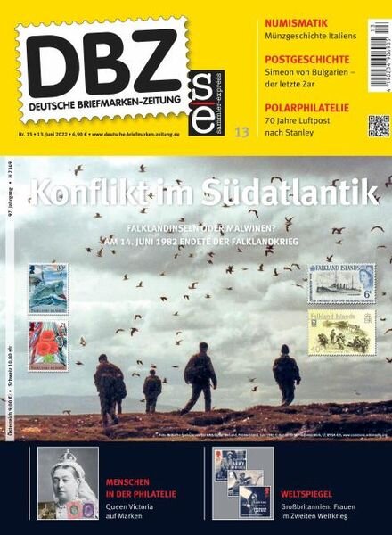Deutsche Briefmarken-Zeitung – 13 Juni 2022 Cover