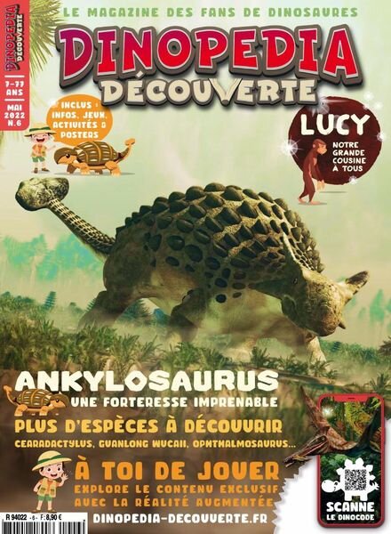 Dinopedia Decouverte – Mai 2022 Cover