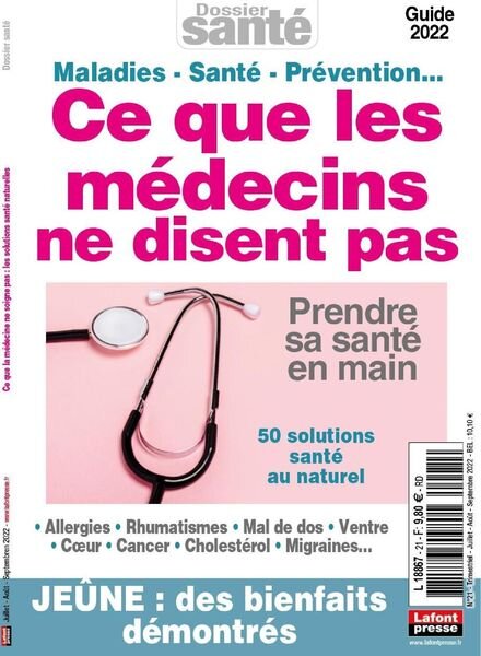 Dossier sante – 01 juin 2022 Cover