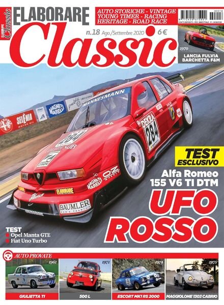 Elaborare Classic – Agosto-Settembre 2020 Cover