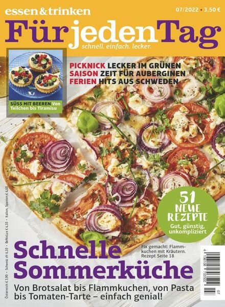 Essen & Trinken Fur jeden Tag – Juli 2022 Cover