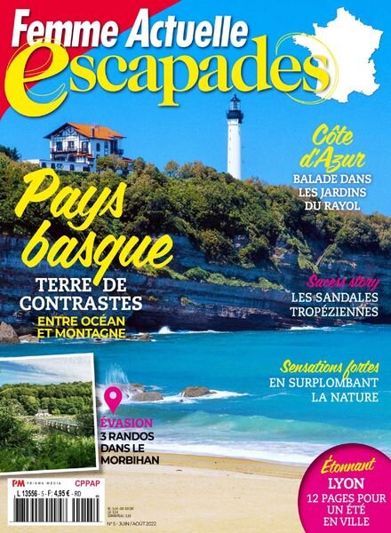 Femme Actuelle Escapades – Juin-Aout 2022 Cover