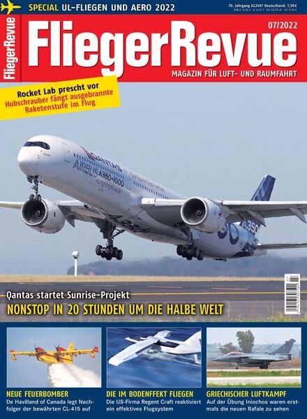 FliegerRevue – Juli 2022 Cover