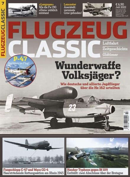 Flugzeug Classic – Juli 2022 Cover