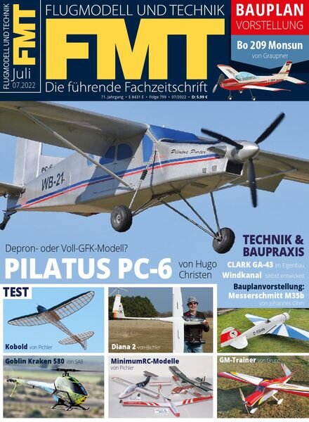 FMT Flugmodell und Technik – Juli 2022 Cover