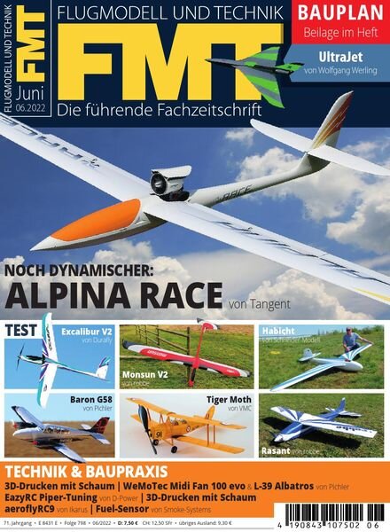 FMT Flugmodell und Technik – Juni 2022 Cover