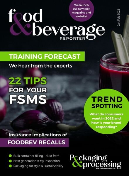 Food & Beverage Reporter – January 2022 Cover