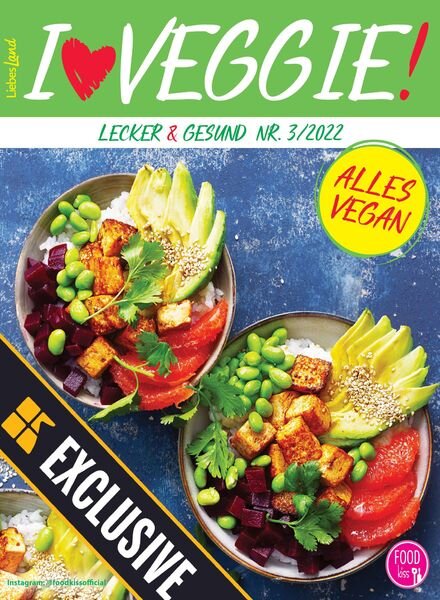 FOODkiss I Love Veggy – Mai 2022 Cover