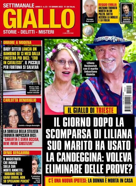 Giallo – 15 Giugno 2022 Cover