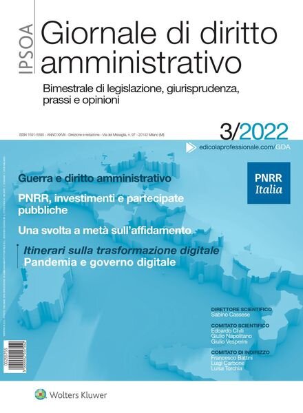 Giornale di diritto amministrativo – N 3 2022 Cover